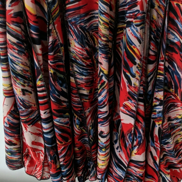 etc. Short Dress Multicolored Size L - Picture 4 of 6